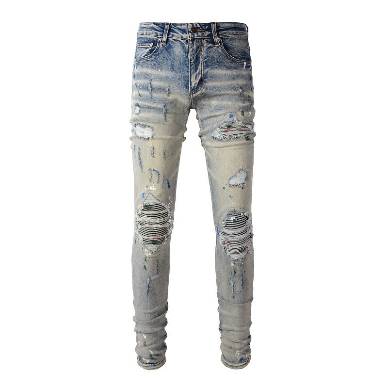 2025 New Men's Ripped Jeans