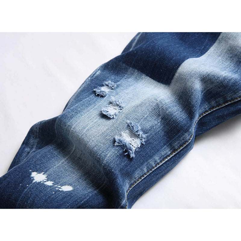 2025 New Men's Ink Splash Jeans